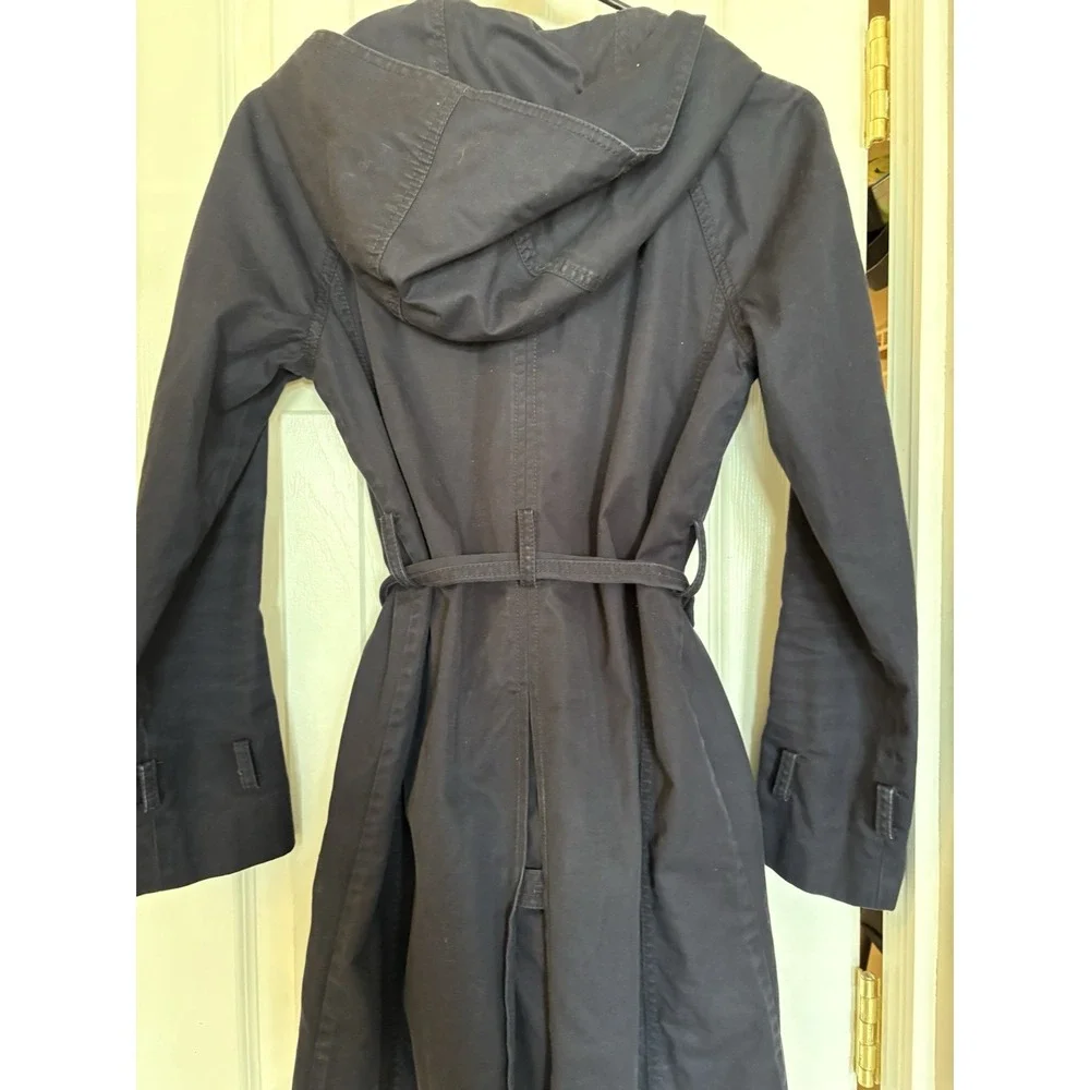 J.Crew Hooded Trench Coat Women's Size 2‎